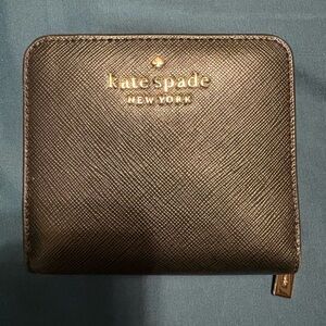 Kate Spade Black Textured Wallet